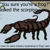 undefined Does A Frog Have Scorpion Nature?
