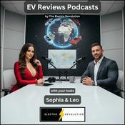 Podcast EV Reviews by The Electro Revolution — with your hosts — Liz and Rick, Leo and Sophia
