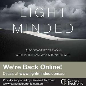 Listen to International Award Winning Landscape Photographers Sir Peter Eastway, Tony Hewitt and Carwyn chat to some Lightminded Friends. in the App